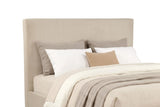 Knox Eastern King Fabric Upholstered Platform Bed Khaki view 6