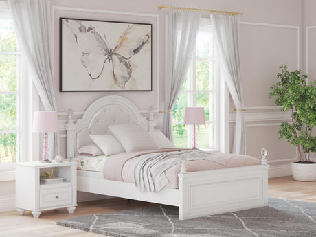 Kozlani White Upholstered Panel Bedroom Set view 10