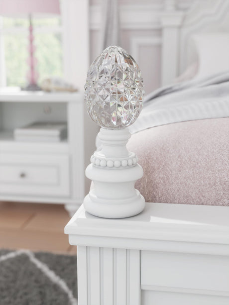 Kozlani White Upholstered Panel Bedroom Set detail view