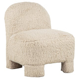 Lacombe Faux Fur Accent Chair Latte from Ella Furniture