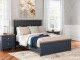 Landocken Brown/Blue Panel Bedroom Set view 10
