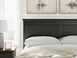 Lanolee Black Panel Storage Bedroom Set Queen 3: Bed, Dresser, Mirror from Ella Furniture