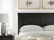 Lanolee Black Panel Storage Bedroom Set Full 3: Bed, Dresser, Mirror from Ella Furniture