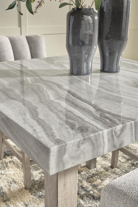 Larawyn Bisque Counter Height Dining Table detail view
