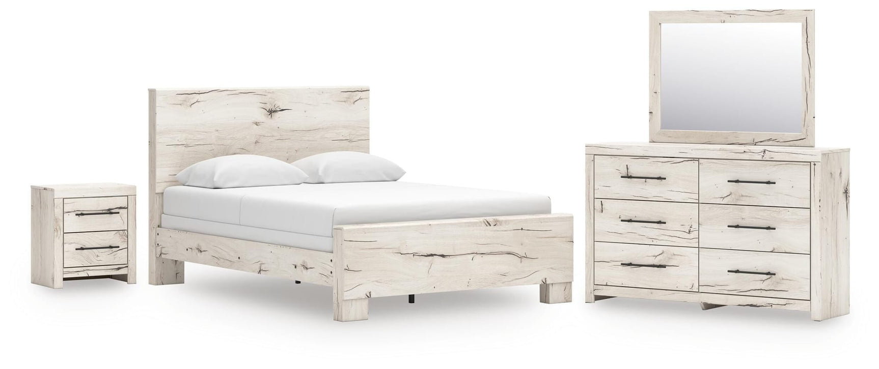 Lawroy Light Natural Panel Bedroom Set from Ella Furniture