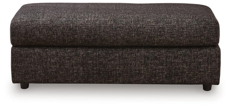 Lentiz Onyx Performance Fabric,Next-Gen Nuvella™,Chenille Oversized Accent Ottoman view 3