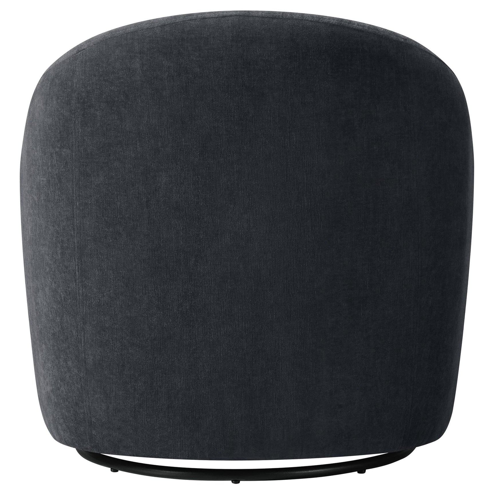Leon Chenille Upholstered Swivel Accent Chair Black view 7