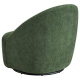 Leon Chenille Upholstered Swivel Accent Chair Green view 6