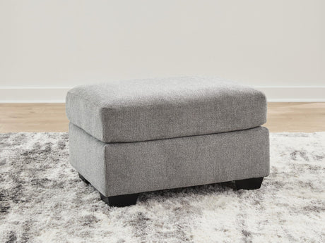 Loreo Flint Chenille Ottoman from Ella Furniture