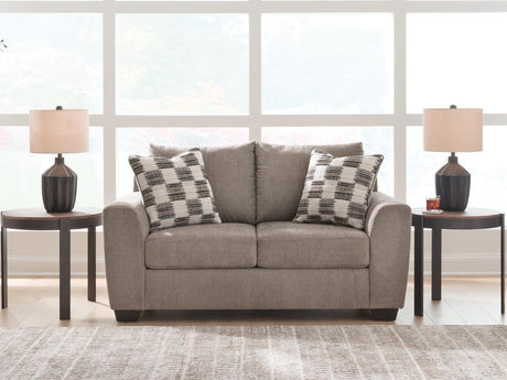 Loreo Truffle Chenille Loveseat from Ella Furniture