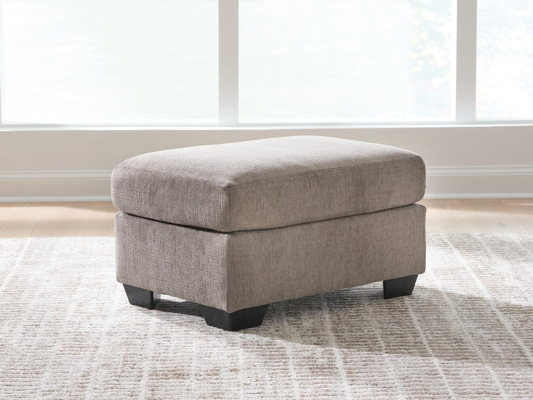 Loreo Truffle Chenille Ottoman from Ella Furniture