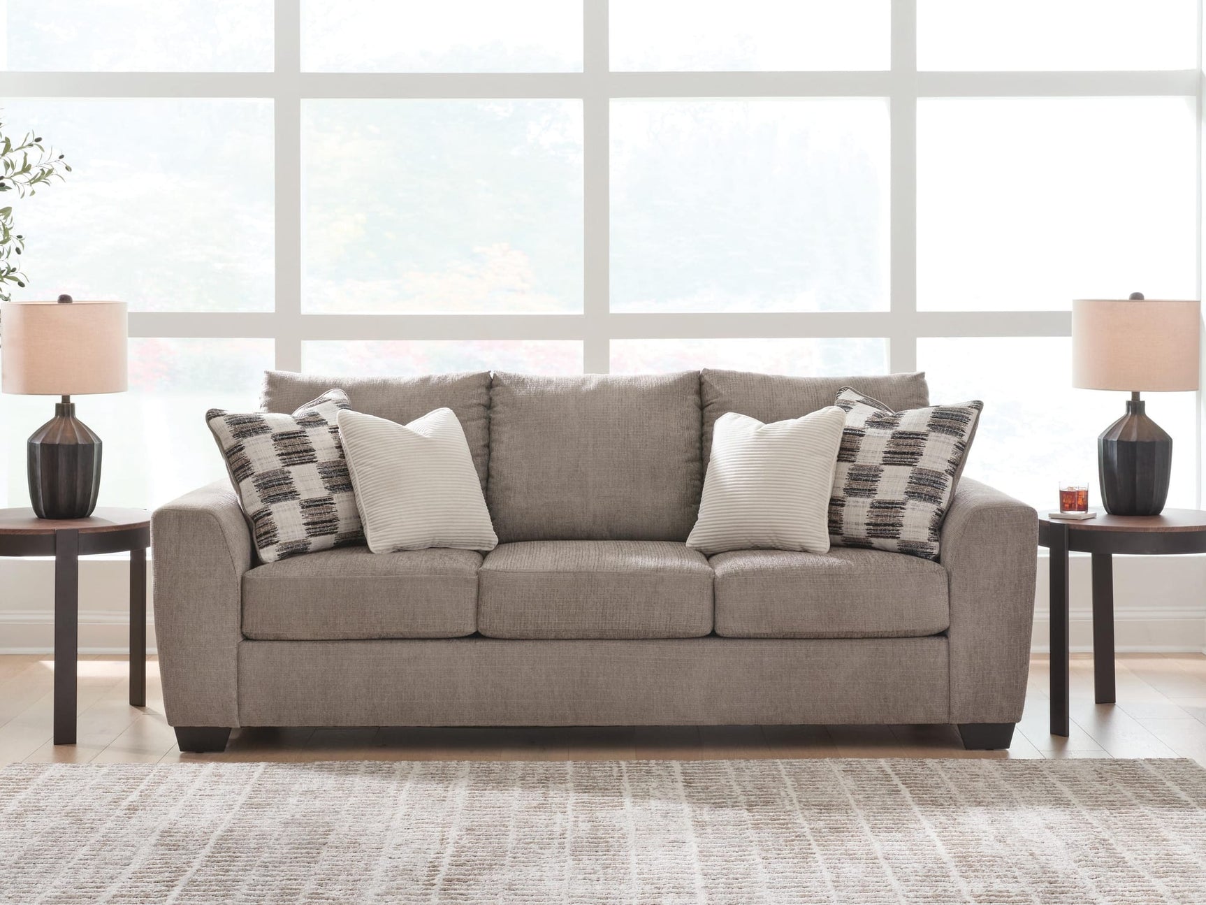 Loreo Truffle Chenille Sofa from Ella Furniture