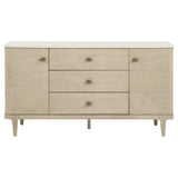 Lucaire 2-door 3-drawer Cultured Marble Top Sideboard Sandstone view 2