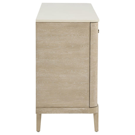 Lucaire 2-door 3-drawer Cultured Marble Top Sideboard Sandstone view 9