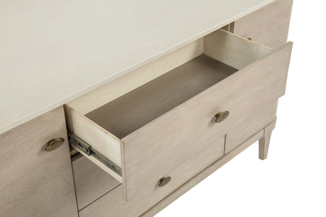 Lucaire 2-door 3-drawer Cultured Marble Top Sideboard Sandstone view 10