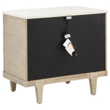 Lucaire 3-drawer Nightstand Bedside Table Sandstone view 5