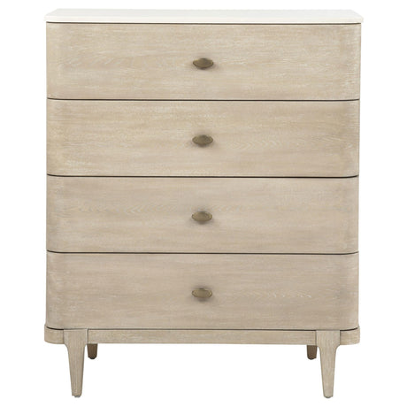 Lucaire 5-drawer Chest of Drawers Sandstone view 2