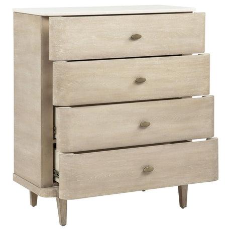 Lucaire 5-drawer Chest of Drawers Sandstone view 9