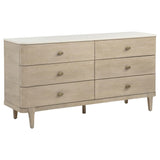 Lucaire 6-drawer Dresser Cabinet Sandstone from Ella Furniture