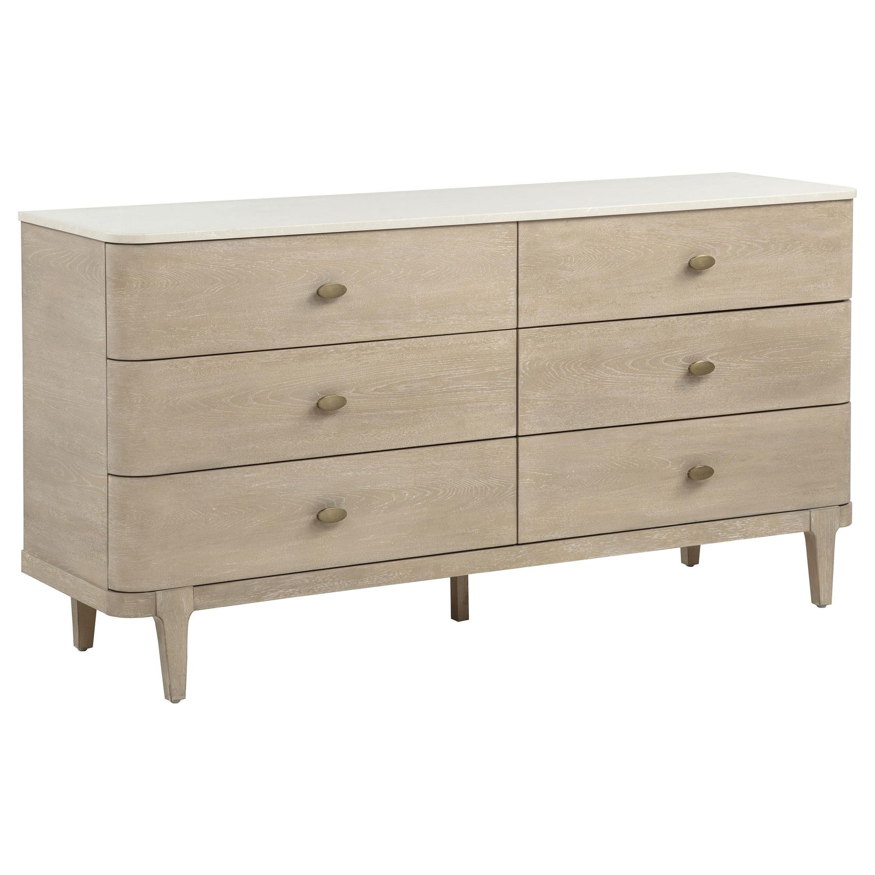 Lucaire 6-drawer Dresser Cabinet Sandstone from Ella Furniture