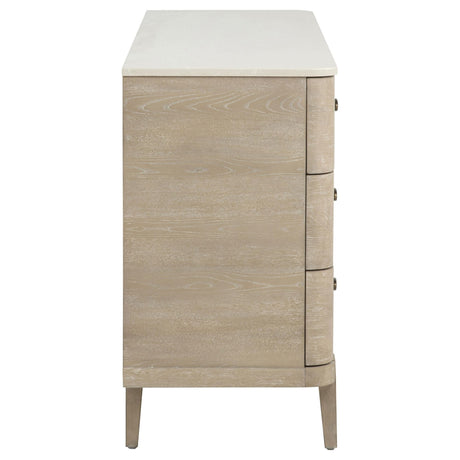Lucaire 6-drawer Dresser Cabinet Sandstone view 8