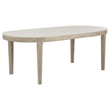 Lucaire 84-inch Cultured Marble Top Dining Table Honed Cream from Ella Furniture