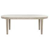 Lucaire 84-inch Cultured Marble Top Dining Table Honed Cream view 2