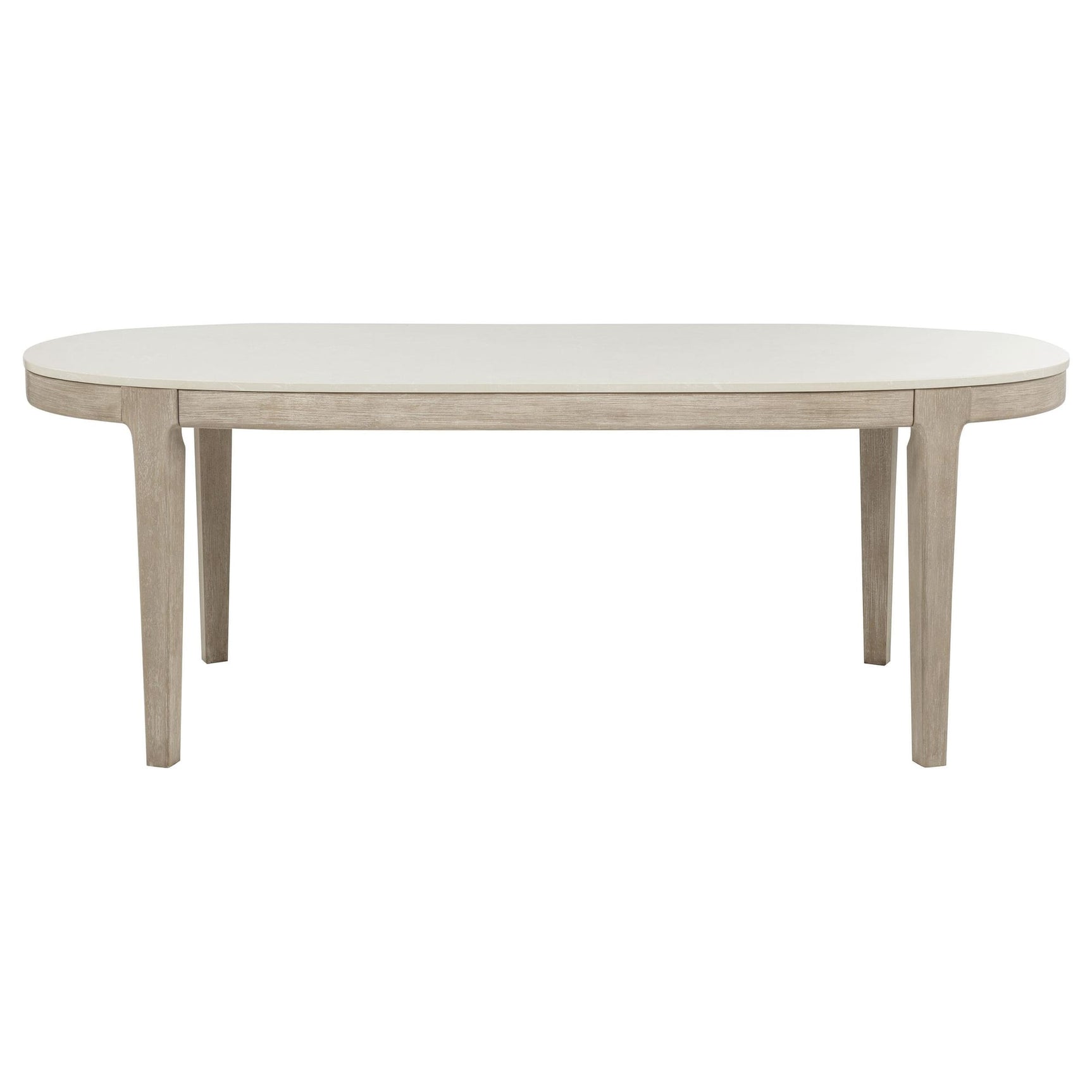 Lucaire 84-inch Cultured Marble Top Dining Table Honed Cream view 2