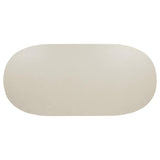 Lucaire 84-inch Cultured Marble Top Dining Table Honed Cream view 5