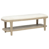 Lucaire Upholstered Bedroom Bench Sandstone from Ella Furniture