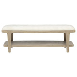 Lucaire Upholstered Bedroom Bench Sandstone view 2