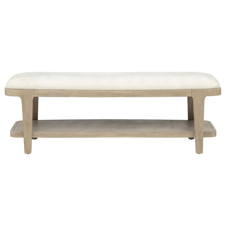 Lucaire Upholstered Bedroom Bench Sandstone view 2