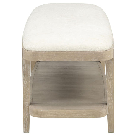 Lucaire Upholstered Bedroom Bench Sandstone view 3