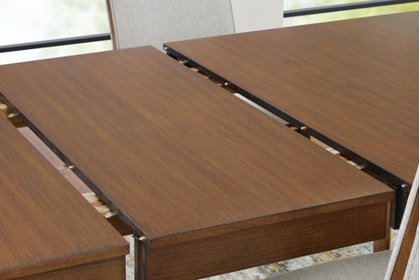 Lyncott Brown Dining Set detail view