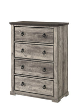 Ella-mae Gray Modern Contemporary Solid Wood And Veneers King Bed - Ella Furniture