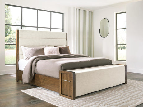 Marxmore Brown King Upholstered Storage Bed view 6