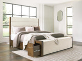 Marxmore Brown King Upholstered Storage Bed view 8