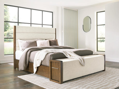 Marxmore Brown Queen Upholstered Storage Bed view 7
