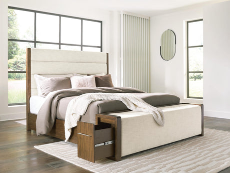 Marxmore Brown Queen Upholstered Storage Bed view 8