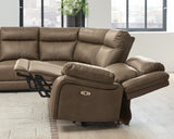 Max-Momentum Biscotti 6-Piece Power Reclining Sectional with Audio Console view 4