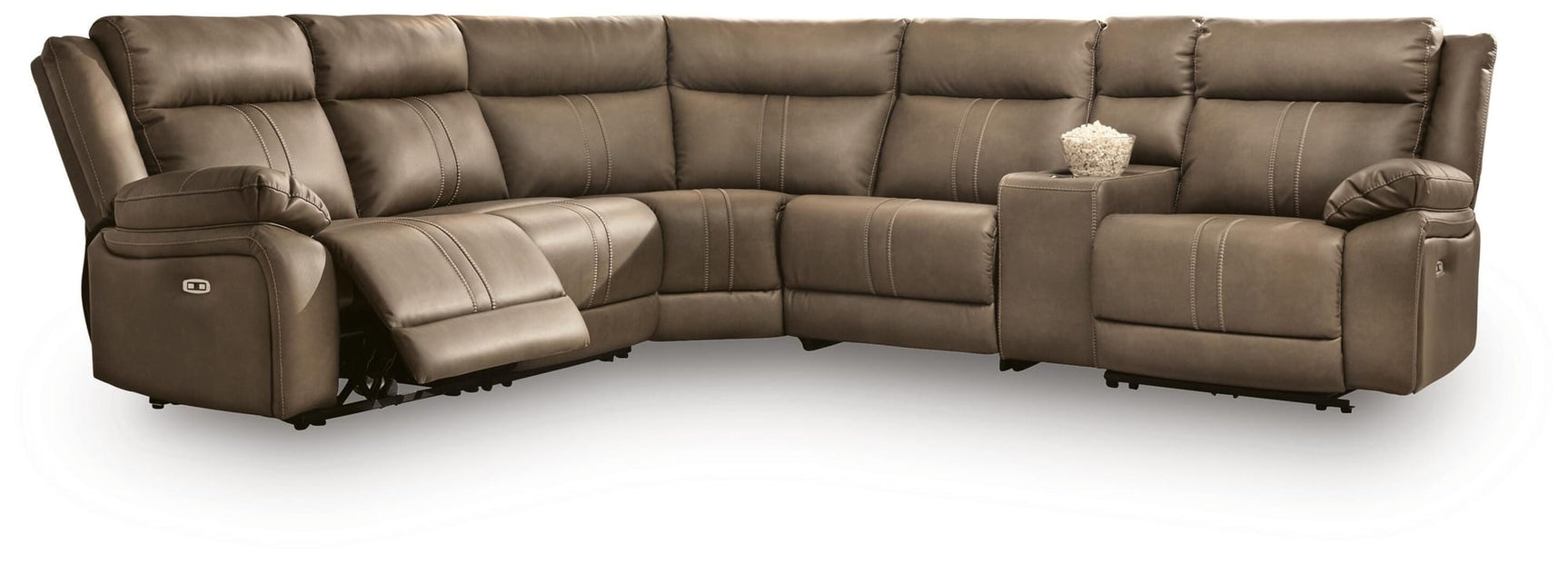 Max-Momentum Biscotti 6-Piece Power Reclining Sectional with Audio Console view 8