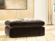 Maxton Heights Bittersweet Chenille,Velvet Ottoman from Ella Furniture