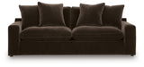 Maxton Heights Bittersweet Chenille,Velvet Sofa view 3