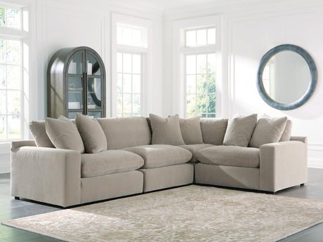 Maxton Heights Pebble 4-Piece Sectional view 2