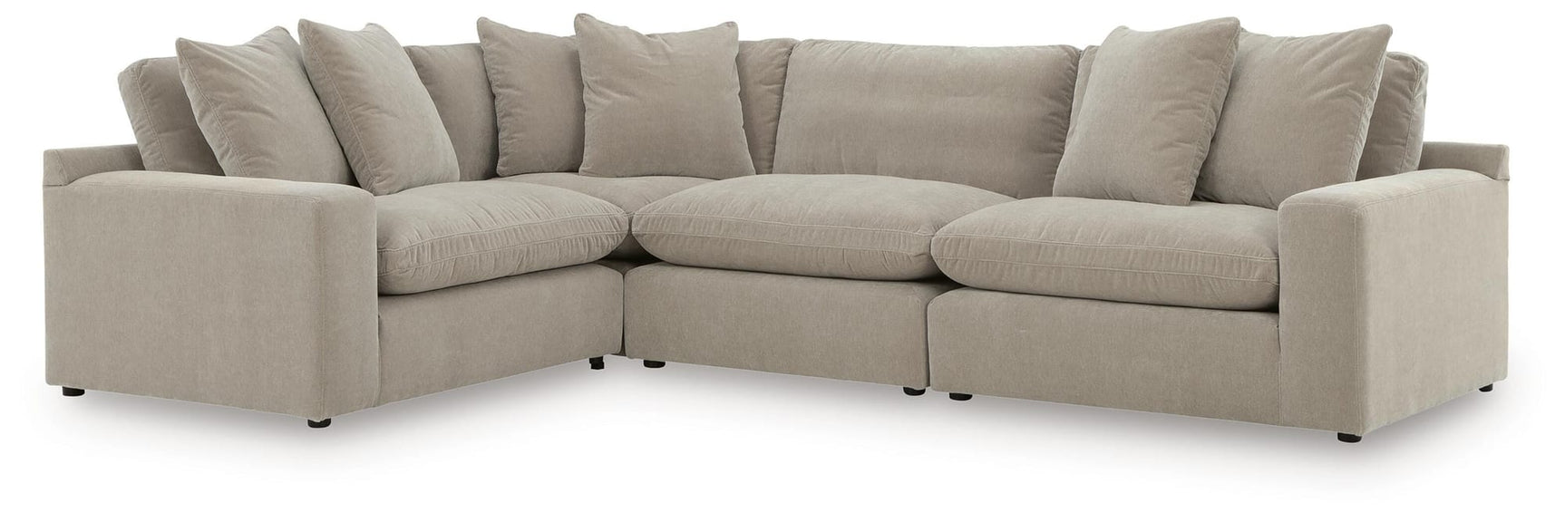 Maxton Heights Pebble 4-Piece Sectional view 3