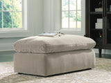 Maxton Heights Pebble Chenille,Velvet Ottoman from Ella Furniture