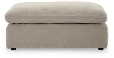 Maxton Heights Pebble Chenille,Velvet Ottoman view 3