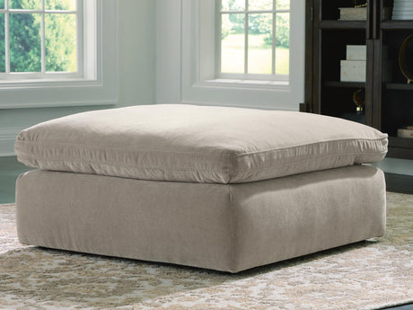 Maxton Heights Pebble Chenille,Velvet Oversized Accent Ottoman from Ella Furniture
