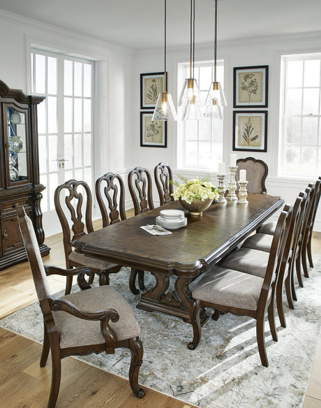 Maylee Dark Brown Dining Set from Ella Furniture