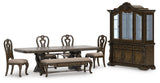 Maylee Dark Brown Dining Set view 12